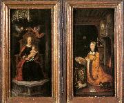 unknow artist, Diptych with Margaret of Austria Worshipping